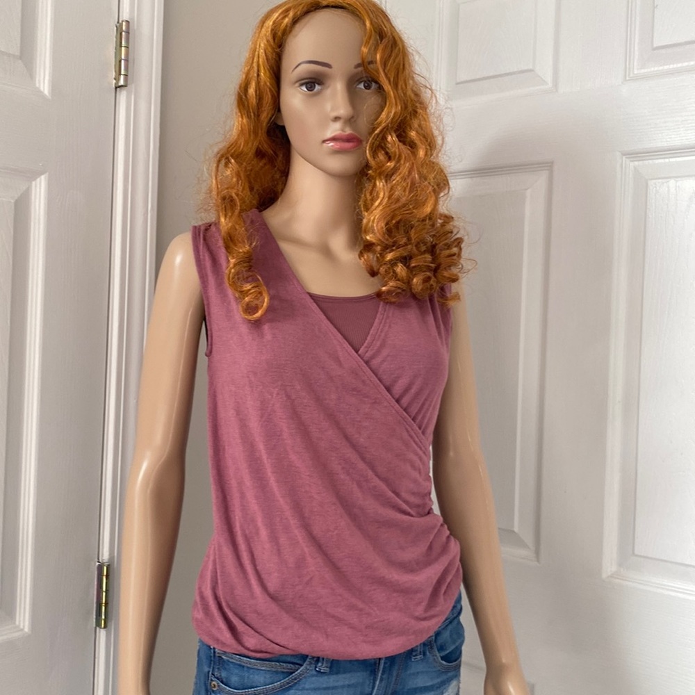 Athleta Faux Wrap Top with Matching Comfort Bra